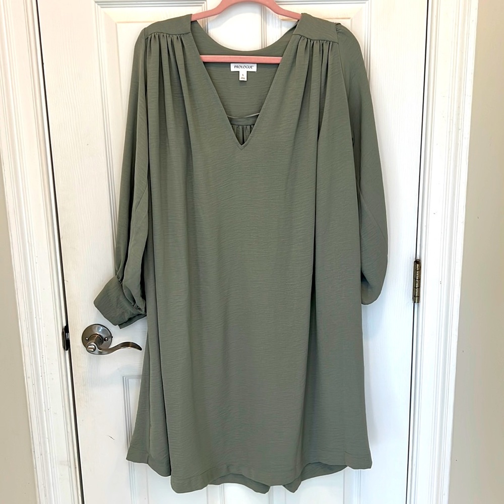 Prologue Long Sleeve Oversized V-Neck Dress Size Small